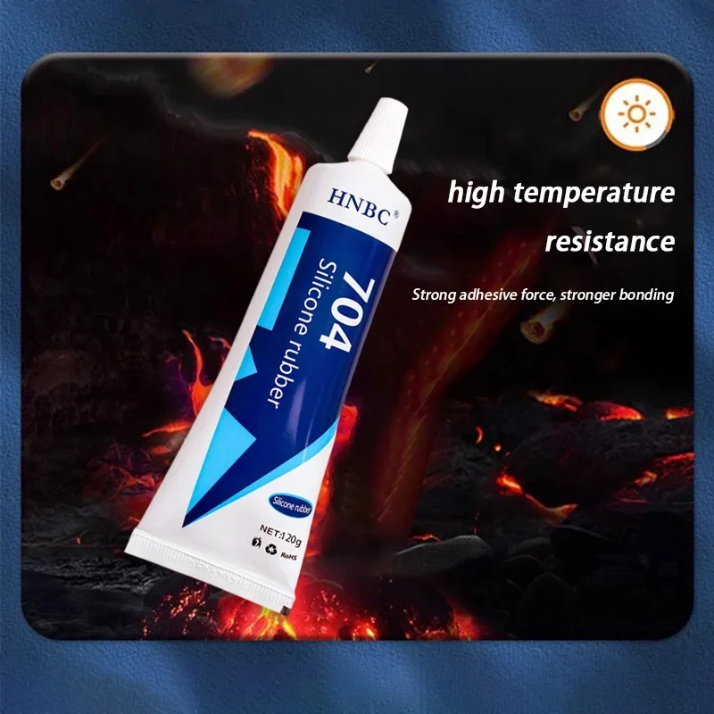 704 Silicone Rubber High-Temperature Resistant Electronic Waterproof Insulation Strong Heat-Resistant Silicone Sealing Adhesive