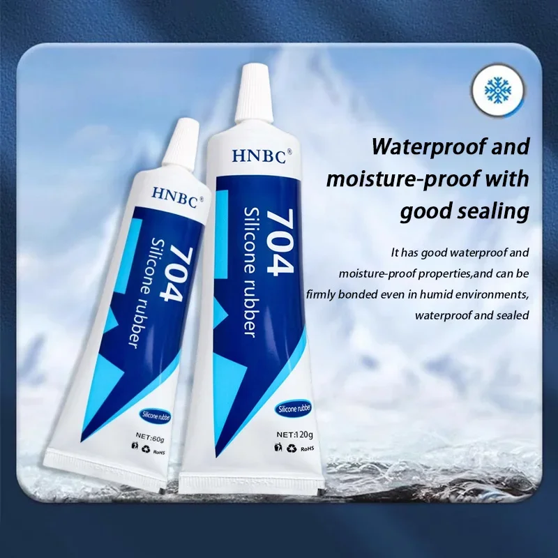 704 Silicone Rubber High-Temperature Resistant Electronic Waterproof Insulation Strong Heat-Resistant Silicone Sealing Adhesive