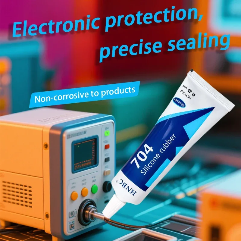 704 Silicone Rubber High-Temperature Resistant Electronic Waterproof Insulation Strong Heat-Resistant Silicone Sealing Adhesive