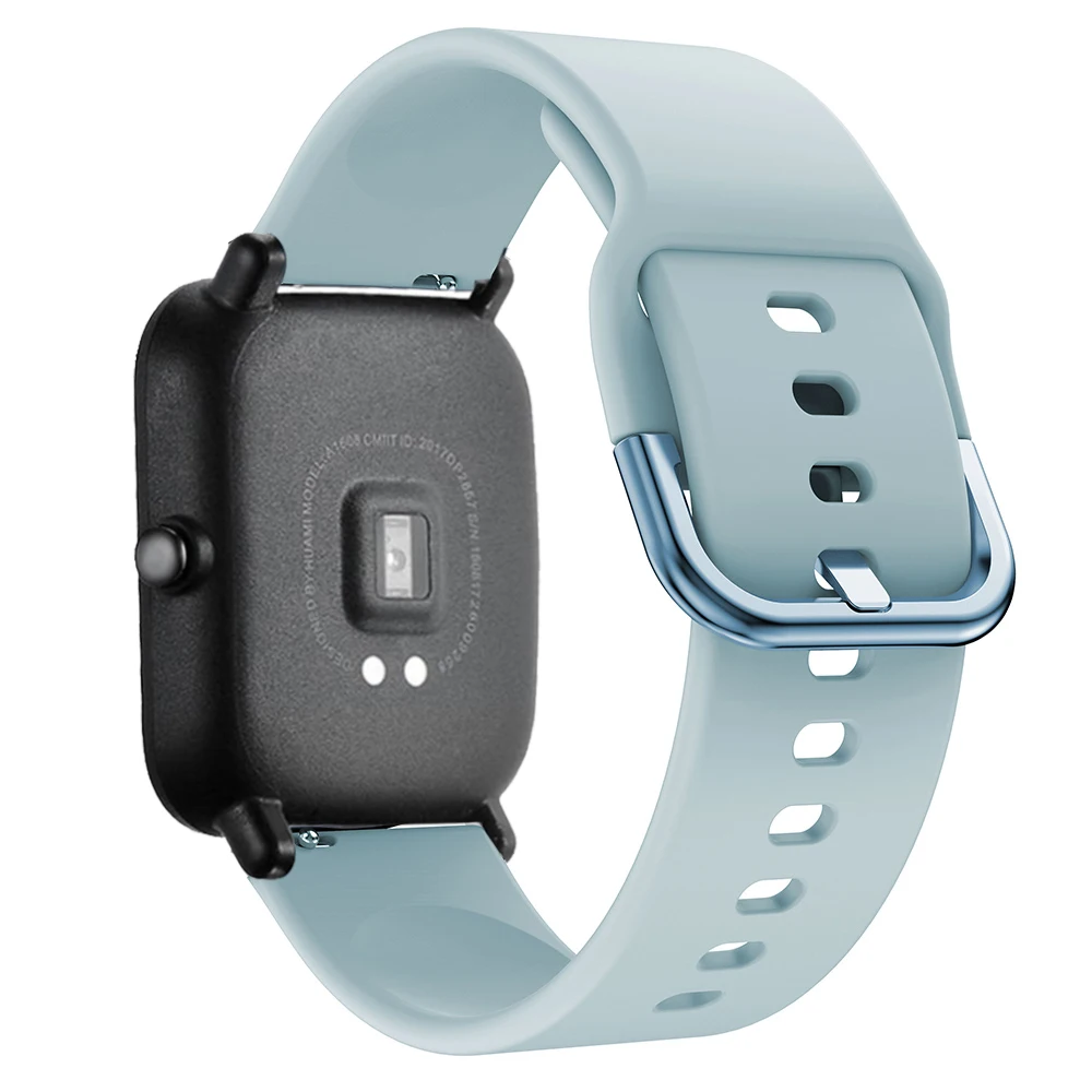 20mm Silicone Strap For Xiaomi Huami Amazfit Bip Lite Bip U/S Pop Smart Watch Band For Huami Amazfit GTS 4 3 2