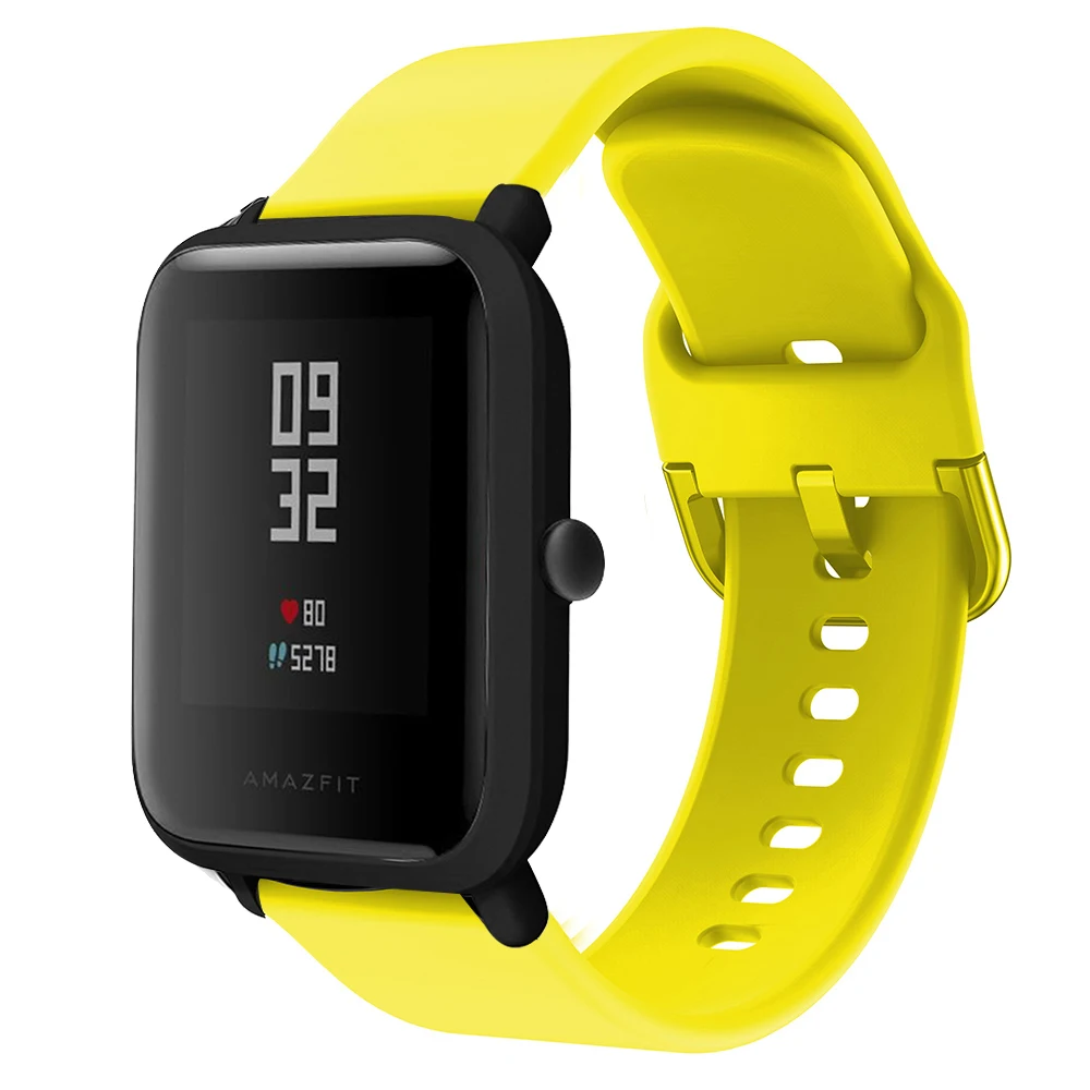 20mm Silicone Strap For Xiaomi Huami Amazfit Bip Lite Bip U/S Pop Smart Watch Band For Huami Amazfit GTS 4 3 2
