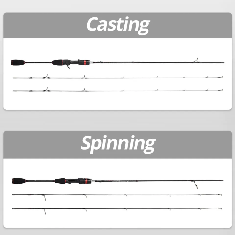KastKing Max Steel Light Spinning Casting Fishing Rod with 24 Ton Carbon Fiber SiC Rings 1.80m 1.98m 2.13m 2.4m Silver Red Gray