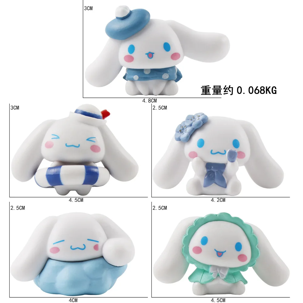 Kawaii Blind Box Cinnamoroll Gasha Anime Figure Pvc Toy Model Hand Made Anime Dolls Toys Ornaments Gifts for Kids