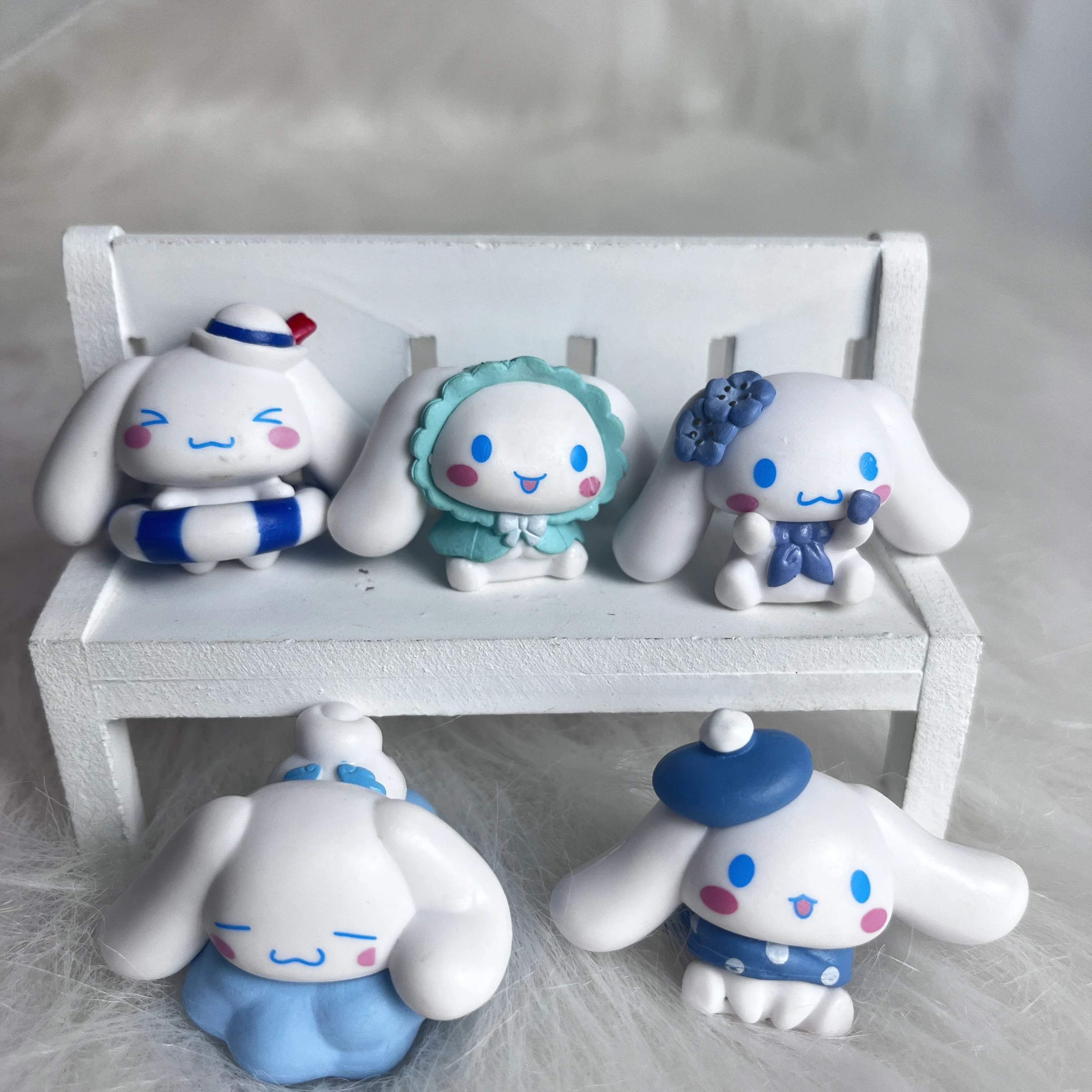 Kawaii Blind Box Cinnamoroll Gasha Anime Figure Pvc Toy Model Hand Made Anime Dolls Toys Ornaments Gifts for Kids