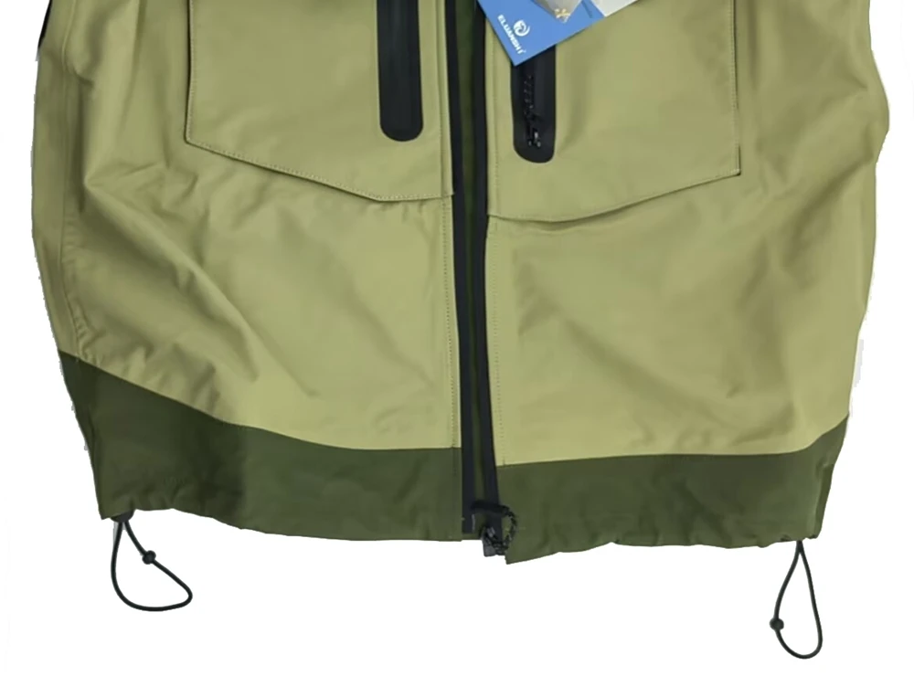 ELUANSHI Waterproof Breathable Fly Fishing Clothes Wader Jacket Wading Clothing Apparel
