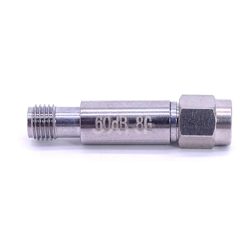 JX SMA Attenuators 2W DC-8GHz Coaxial Fixed Attenuators 1dBi 3dBi 5dBi 10dBi 20dBi 30dBi 50dBi 60dBi Frequency SMA Connectors