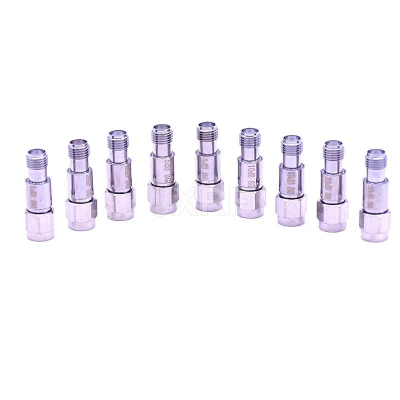 JX SMA Attenuators 2W DC-8GHz Coaxial Fixed Attenuators 1dBi 3dBi 5dBi 10dBi 20dBi 30dBi 50dBi 60dBi Frequency SMA Connectors