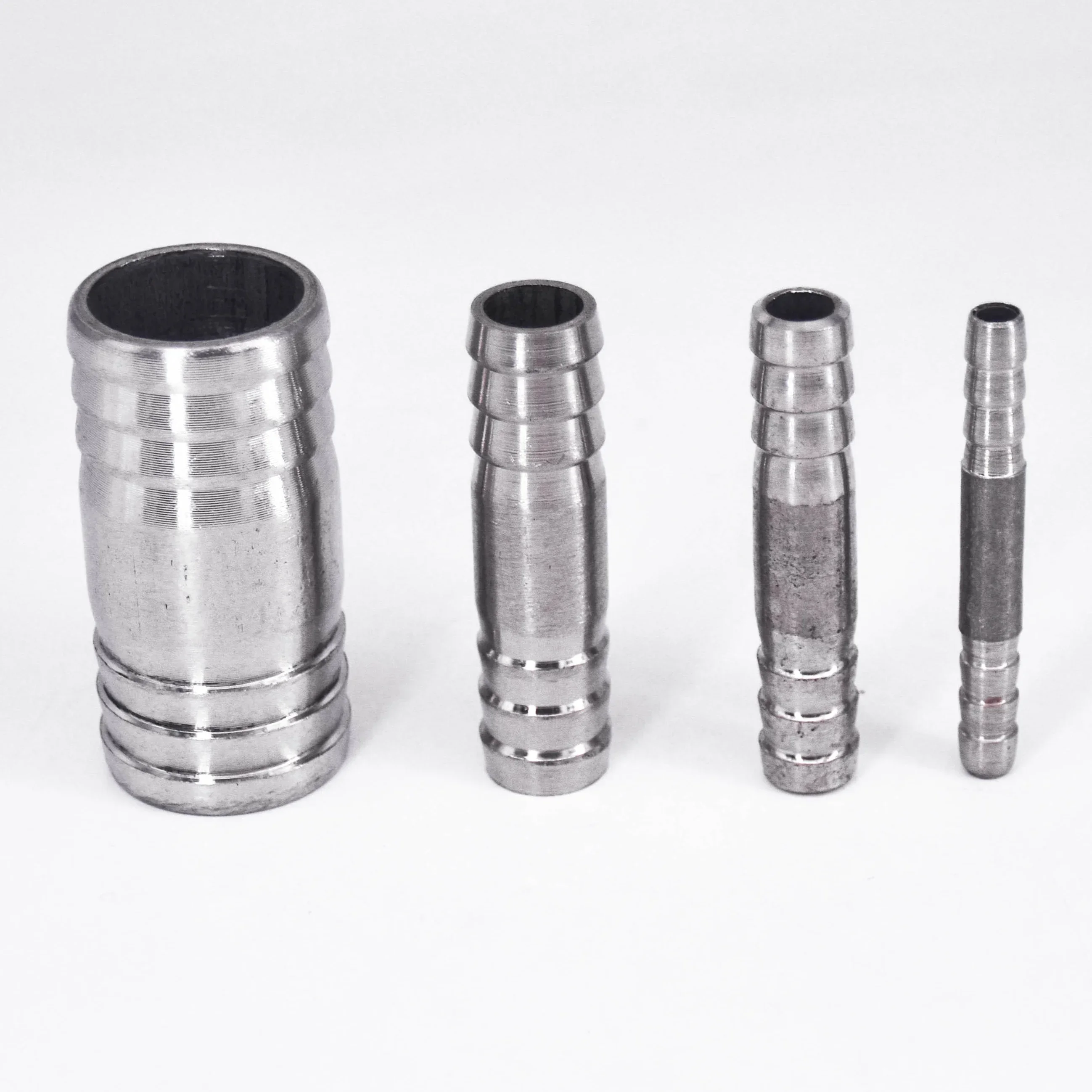 6 8 10 12 13 14 15 16 17 18 19 20 21 22 24 25 -76 mm Hose Barb Equal Straight Nipple Connector 304 Stainless Steel Pipe Fitting