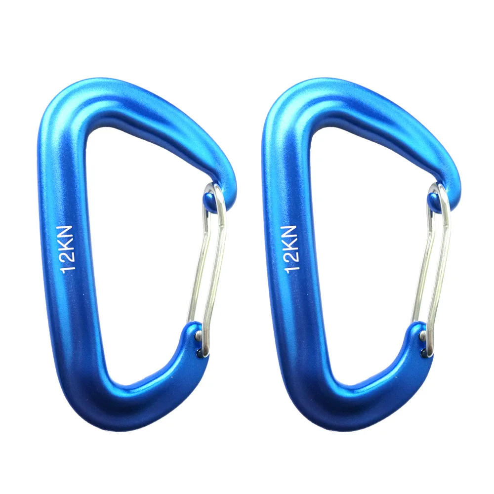 12KN Hammock Dog Clip Safety Carabiner Clasp Outdoor Camping Hiking Hook Auto Locking Wiregate Balance