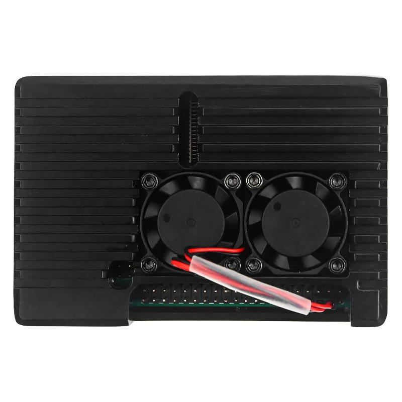 Raspberry Pi 4 Model B 3B+ 3B Aluminum Case Dual Fan Metal Shell Optional Fan Heat Sinks Passive Cooling for Raspberry Pi 4 3