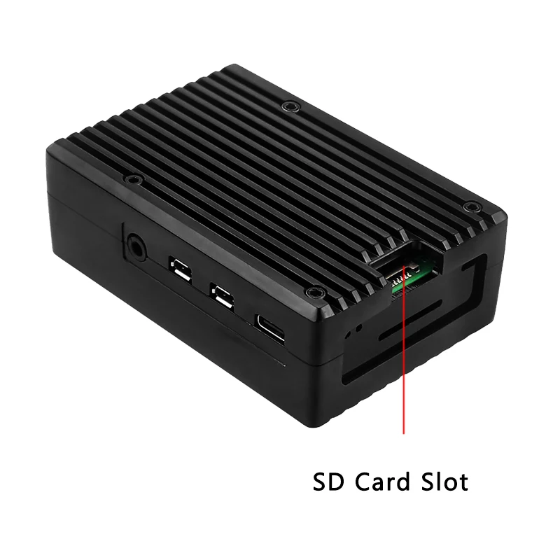Raspberry Pi 4 Model B 3B+ 3B Aluminum Case Dual Fan Metal Shell Optional Fan Heat Sinks Passive Cooling for Raspberry Pi 4 3