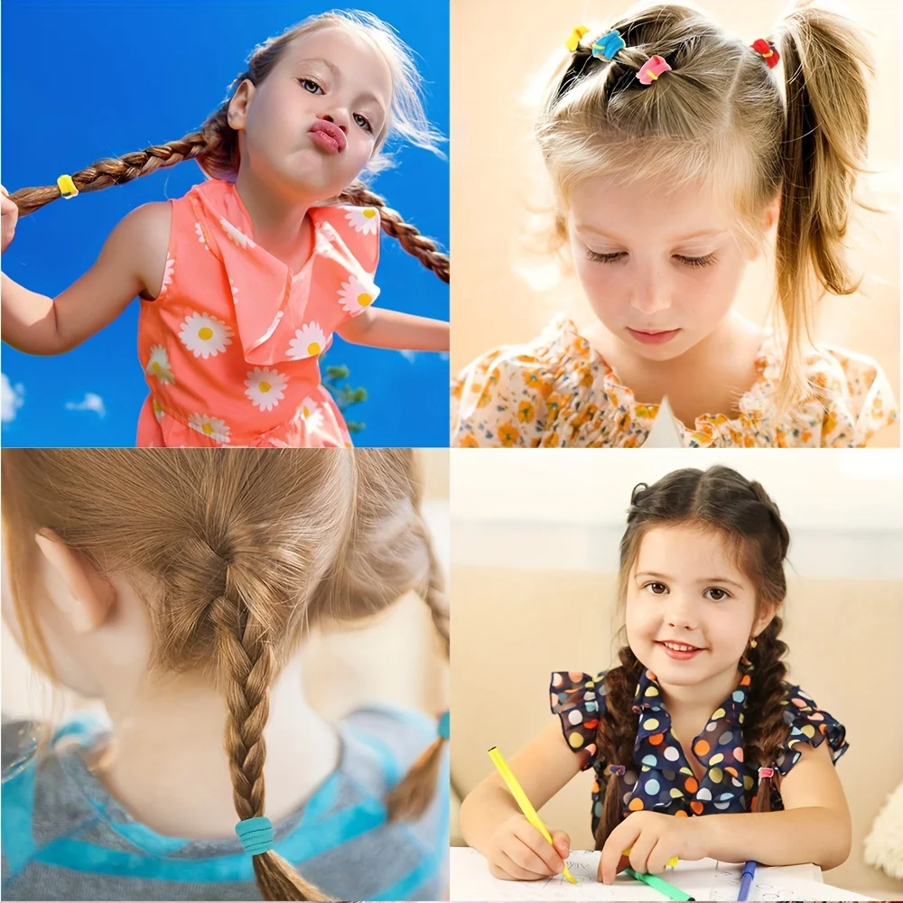20/50/100pcs Soft Elastic Hair Ties Hair Bands Decorative Hair Accessories Set For Baby Girls
