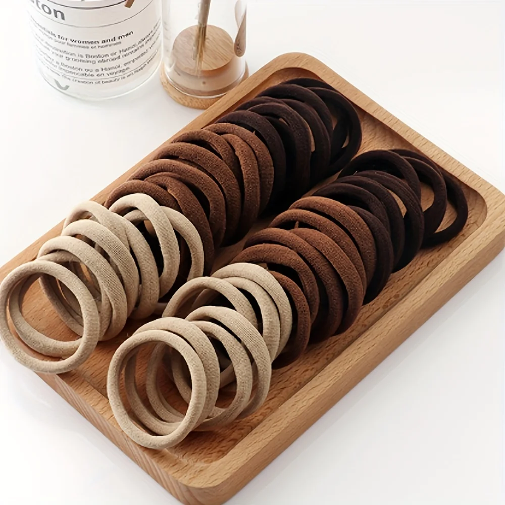 20/50/100pcs Soft Elastic Hair Ties Hair Bands Decorative Hair Accessories Set For Baby Girls