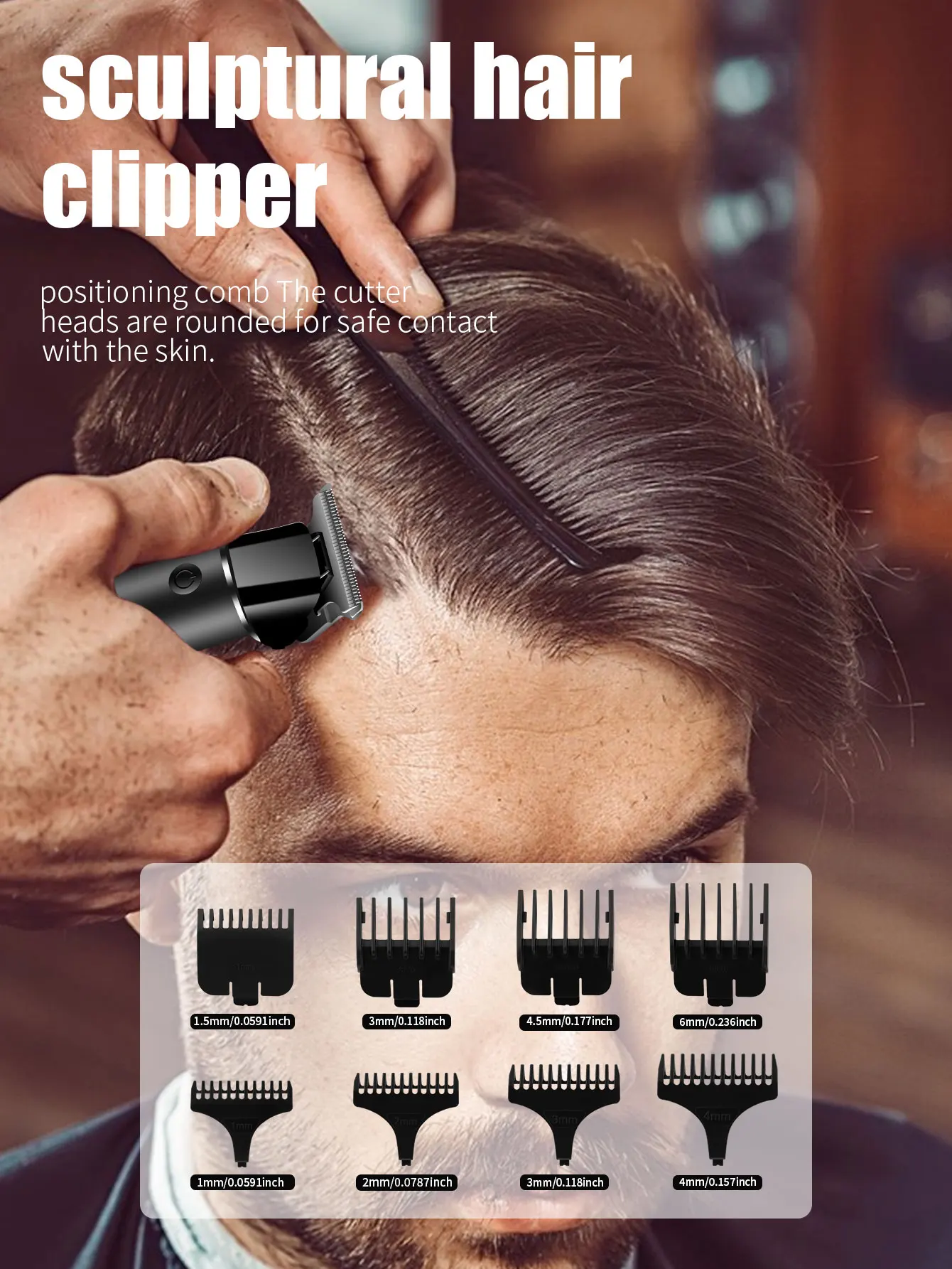 Hiena Hair Clipper Kit for Men Electric Shaver Hair Trimmer Professional Cutting Machine Hair Trimmer with LCD Digital Display