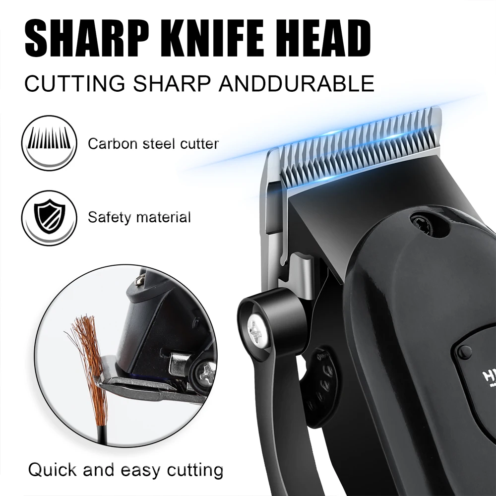 Hiena Hair Clipper Kit for Men Electric Shaver Hair Trimmer Professional Cutting Machine Hair Trimmer with LCD Digital Display