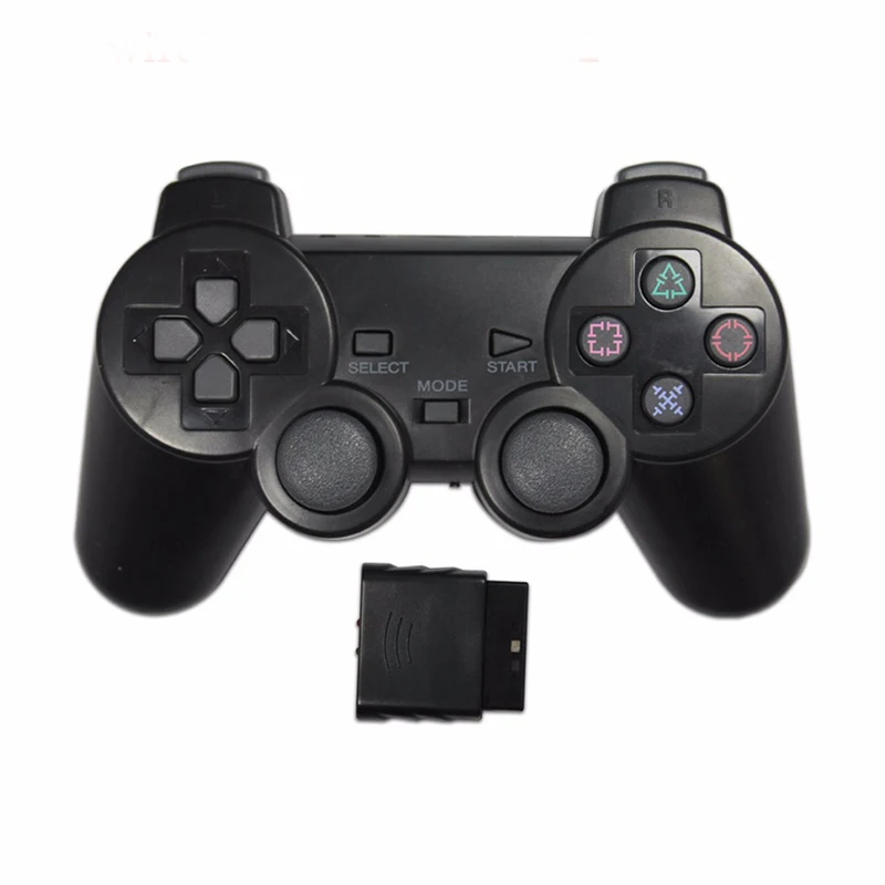Transparent Color  Wireless Gamepad For PS2  2.4G Vibration Joystick Blutooth Controller compatible For Playstation 2 Joypad
