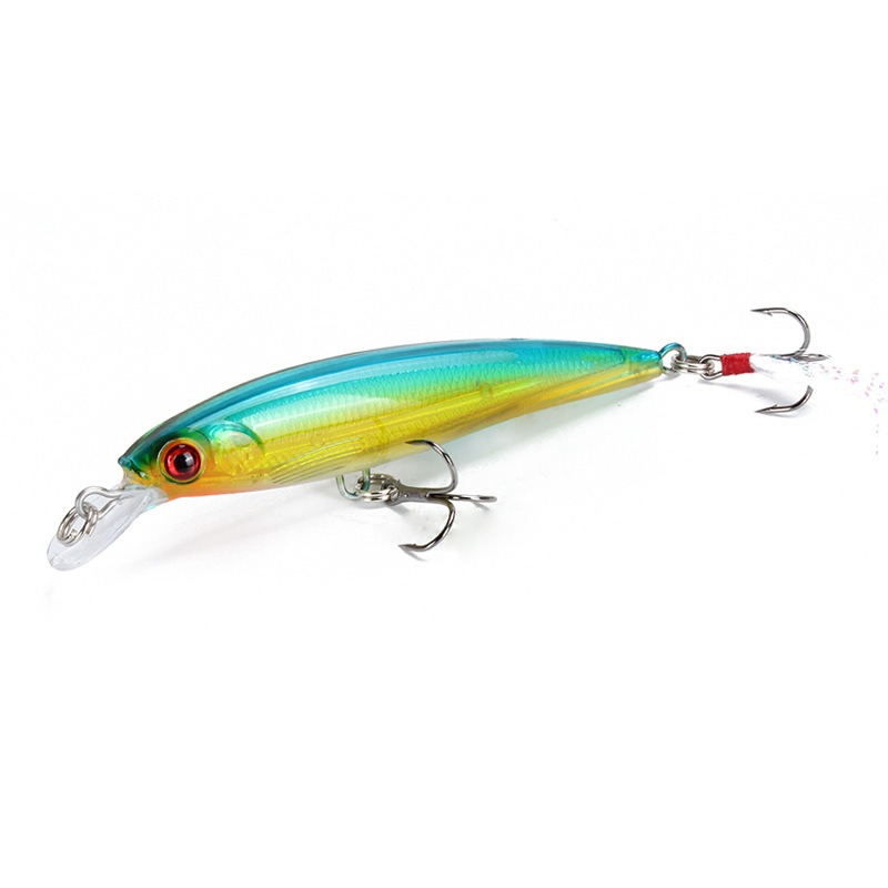 10 Colors Minnow Fishing Lure 90mm 7g Aritificial Japan Wobblers Crankbait Hard Bait Feather Tail Plastic Baits Pesca Isca