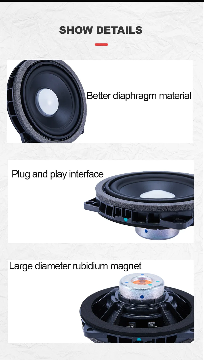 4.5 Inch Horn For BMW G20 G30 G01 F30 F48 F20 F34 3GT X1 X2 F23 Midrange Door Speakers Loudspeaker Audio Sound Music Stereo