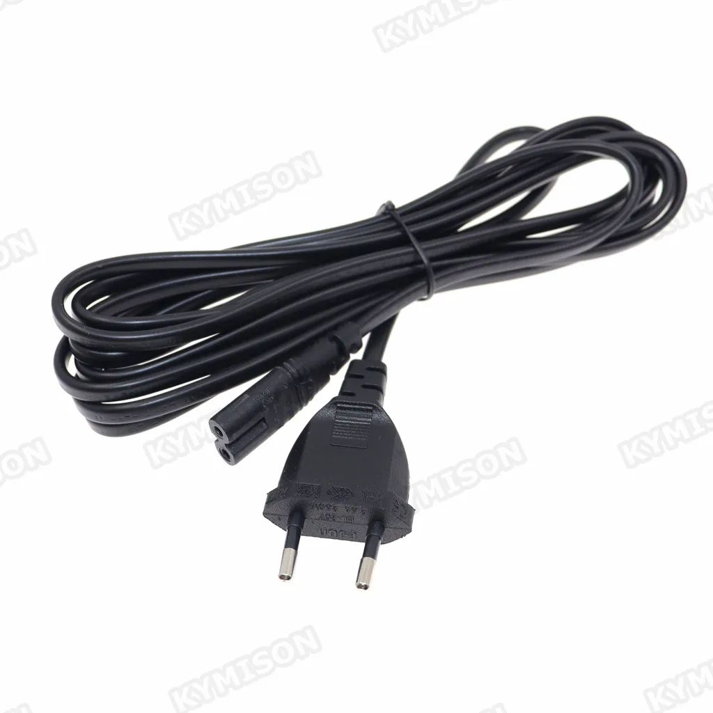EU To IEC 320C C7 AC Power Cord Schuko CEE7/16 to C7 Firgure 8 Power Lead Cable for Samsung Philips Sony LED TV 3m/5m