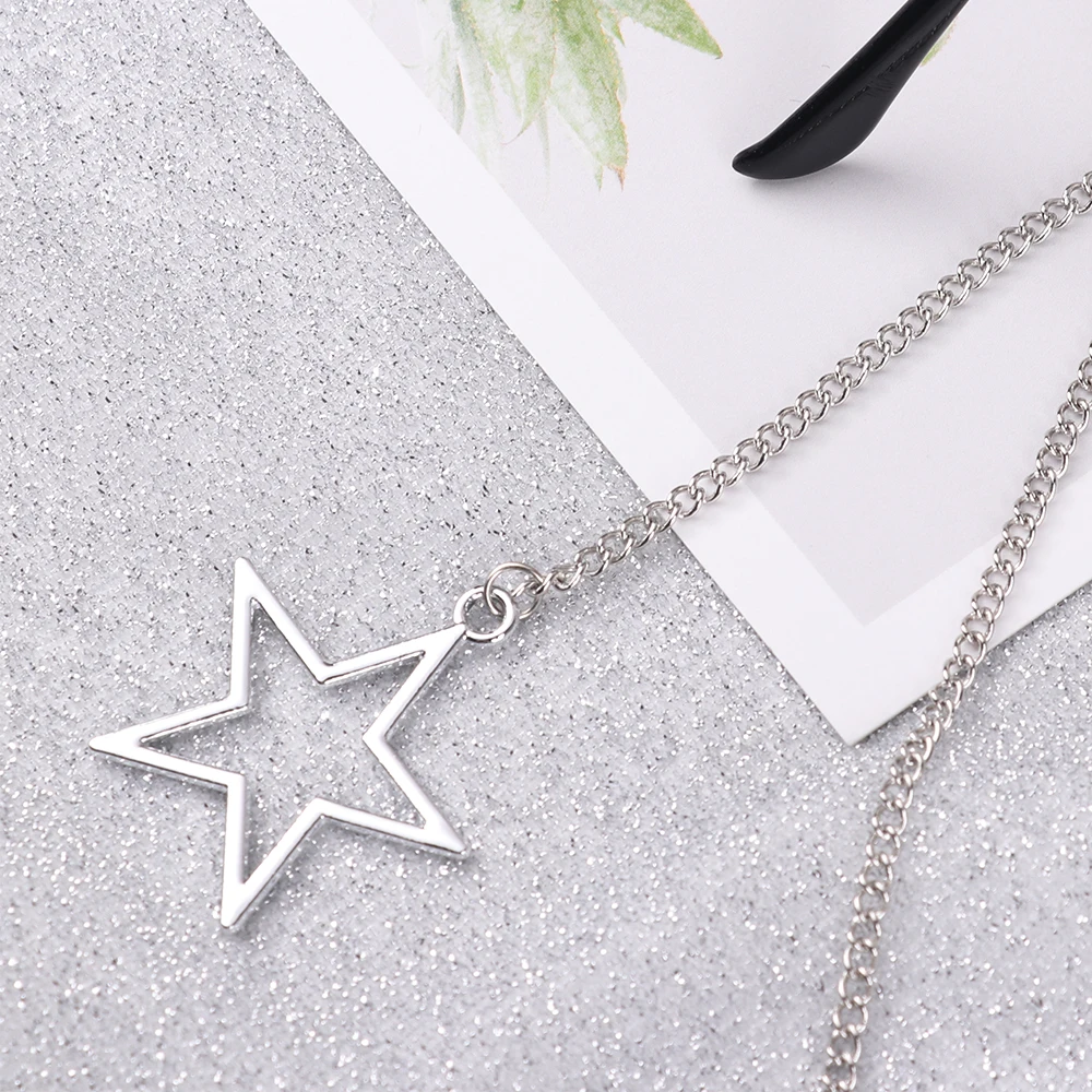 New Fashion Women Eyeglass Chain Hollow Star Pearl Beaded Sunglasses Reading Glasses Lanyard Eyewear Holder Neck Strap Rope