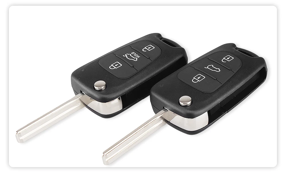 KEYYOU New Remote Key Shell For Hyundai I20 I30 IX35 I35 Accent Kia Picanto Sportage K5 3 Buttons Flip Folding Remote Key Case