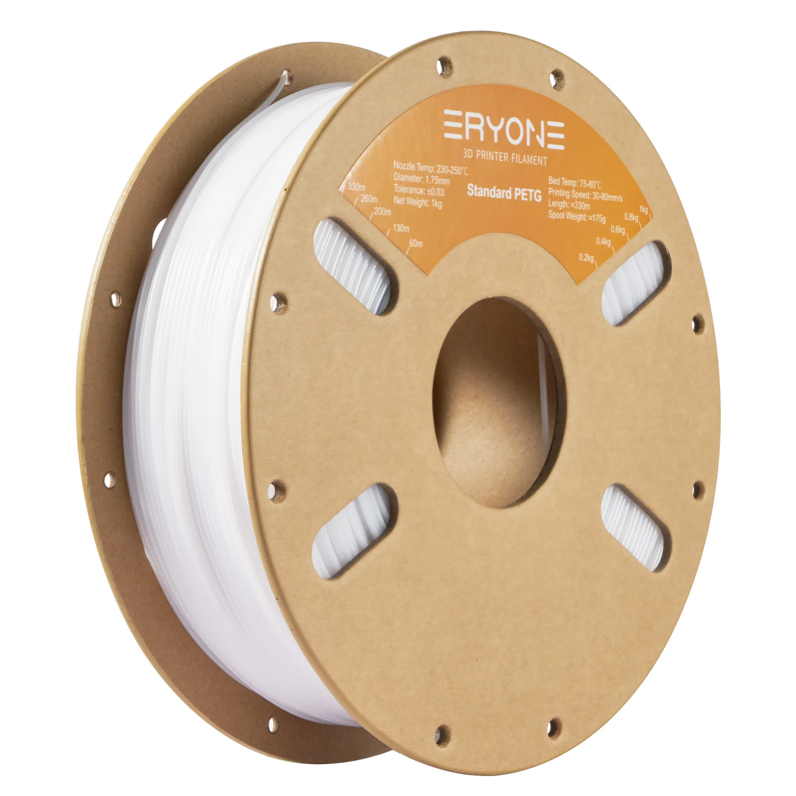 ERYONE 10KG Standard PETG Filament 1.75mm 3D Print,Multicolor Available,petg filament,3D Filament Wholesal ,1KG/Spool