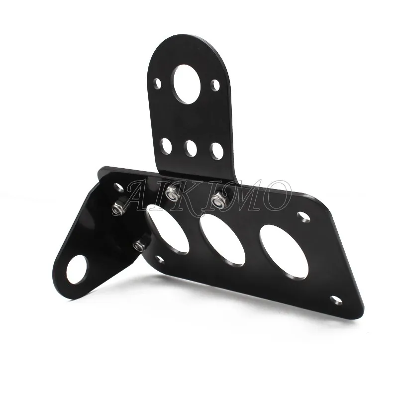 Motorcycle Side Mount Tail Light w/ License Number Plate Bracket For Harley Sportsters Bobber Chopper Rear Stop Light