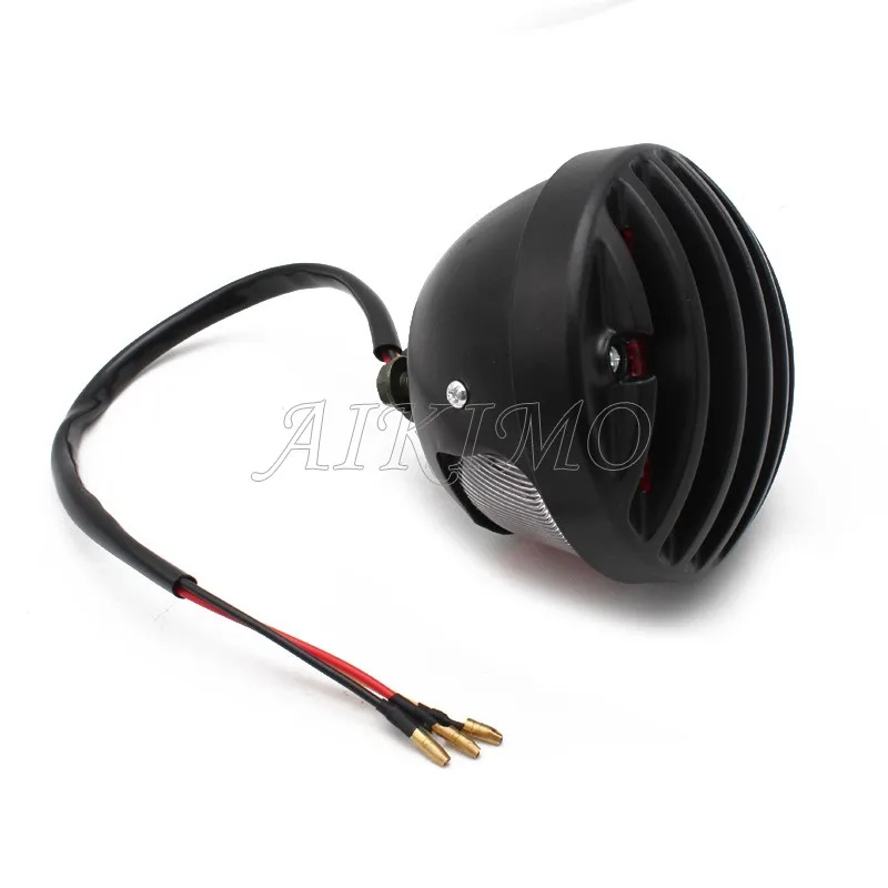 Motorcycle Side Mount Tail Light w/ License Number Plate Bracket For Harley Sportsters Bobber Chopper Rear Stop Light