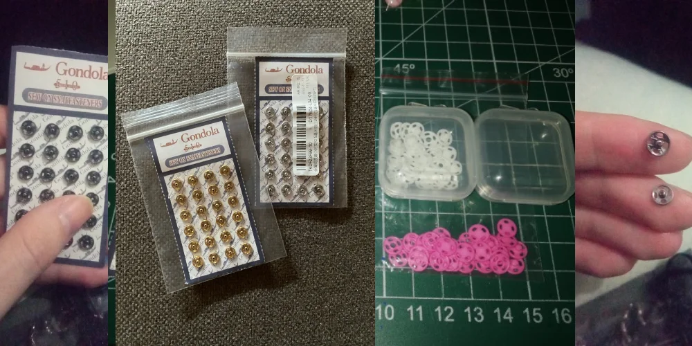 10/24Pcs Mini Button Buckle for 1/6 Doll DIY Doll Clothes Metal Buckle Invisible Snap Handmade Doll Clothing Sewing Accessories