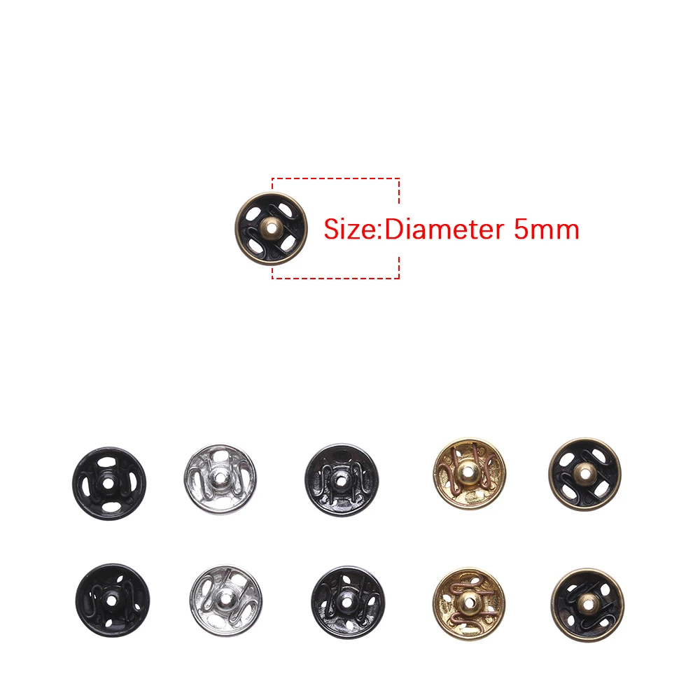 10/24Pcs Mini Button Buckle for 1/6 Doll DIY Doll Clothes Metal Buckle Invisible Snap Handmade Doll Clothing Sewing Accessories