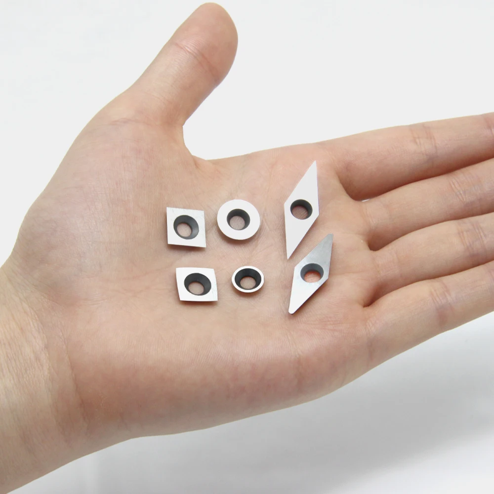 TASP Carbide Cutter Inserts Woodturning Tools Cutters Replacement,Square Round Diamdond Shape,Wood Lathe Turning Tools Accessory