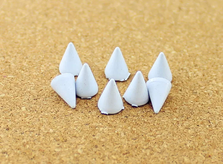 50sets 7*10mm Cone Colored Studs And Spikes For Clothes DIY Handcraft Garment Rivets For Leather Bag Shoes Tachuelas Ropa