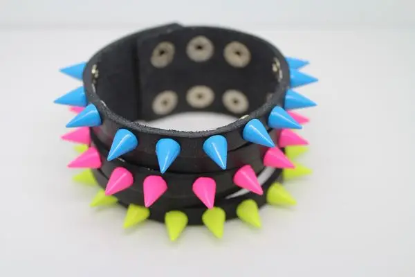 50sets 7*10mm Cone Colored Studs And Spikes For Clothes DIY Handcraft Garment Rivets For Leather Bag Shoes Tachuelas Ropa