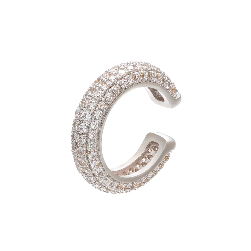 1Piece,15x15mm CZ Crystal Ear Cuff C-shaped/Star-Shaped Ear Clips Non-pierced Nickel-free Earrings for Women Jewelry:VE131