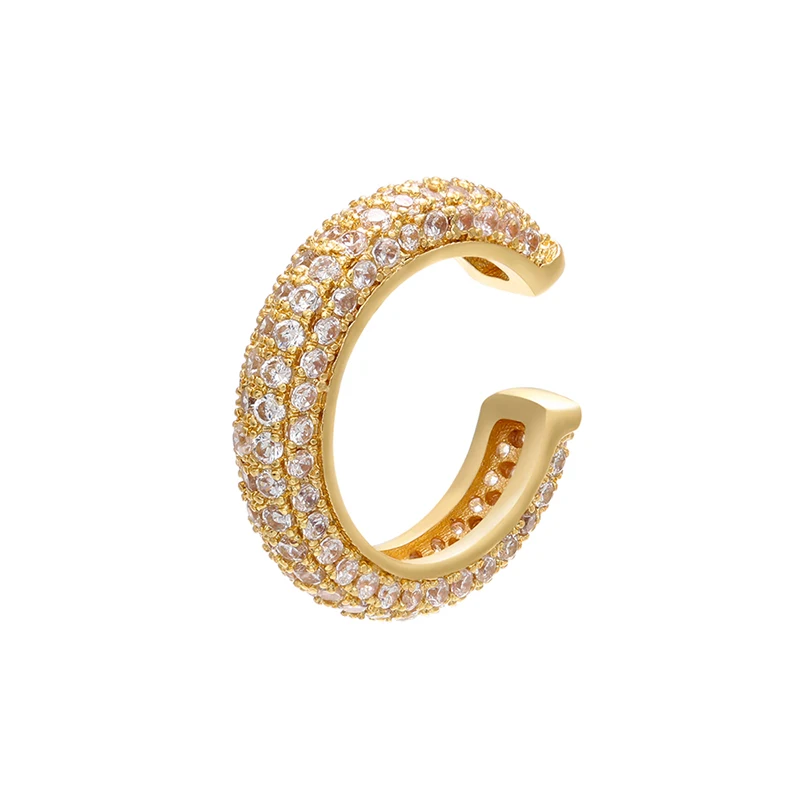 1Piece,15x15mm CZ Crystal Ear Cuff C-shaped/Star-Shaped Ear Clips Non-pierced Nickel-free Earrings for Women Jewelry:VE131