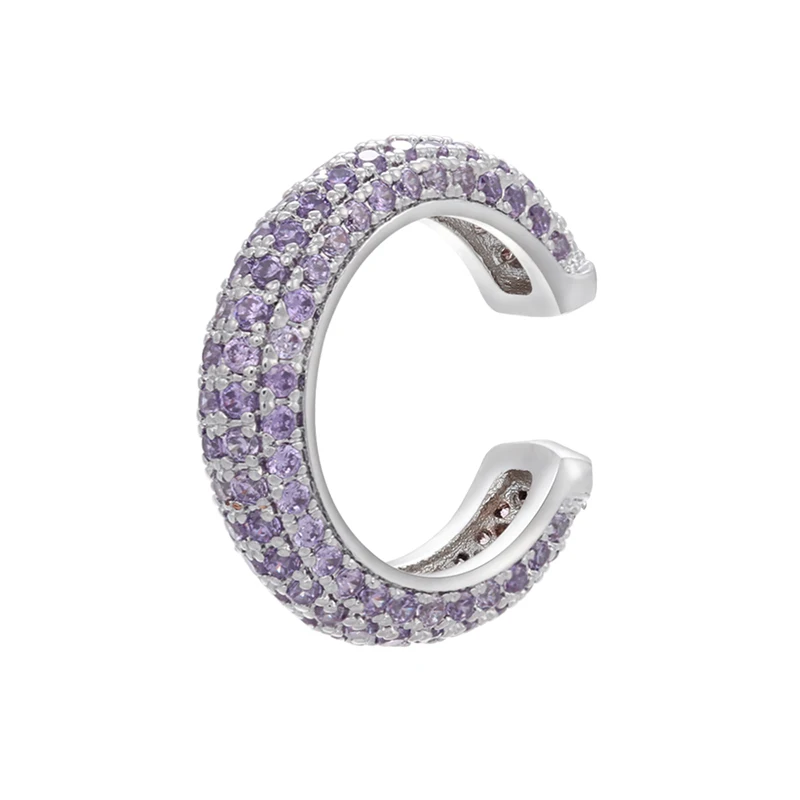 1Piece,15x15mm CZ Crystal Ear Cuff C-shaped/Star-Shaped Ear Clips Non-pierced Nickel-free Earrings for Women Jewelry:VE131