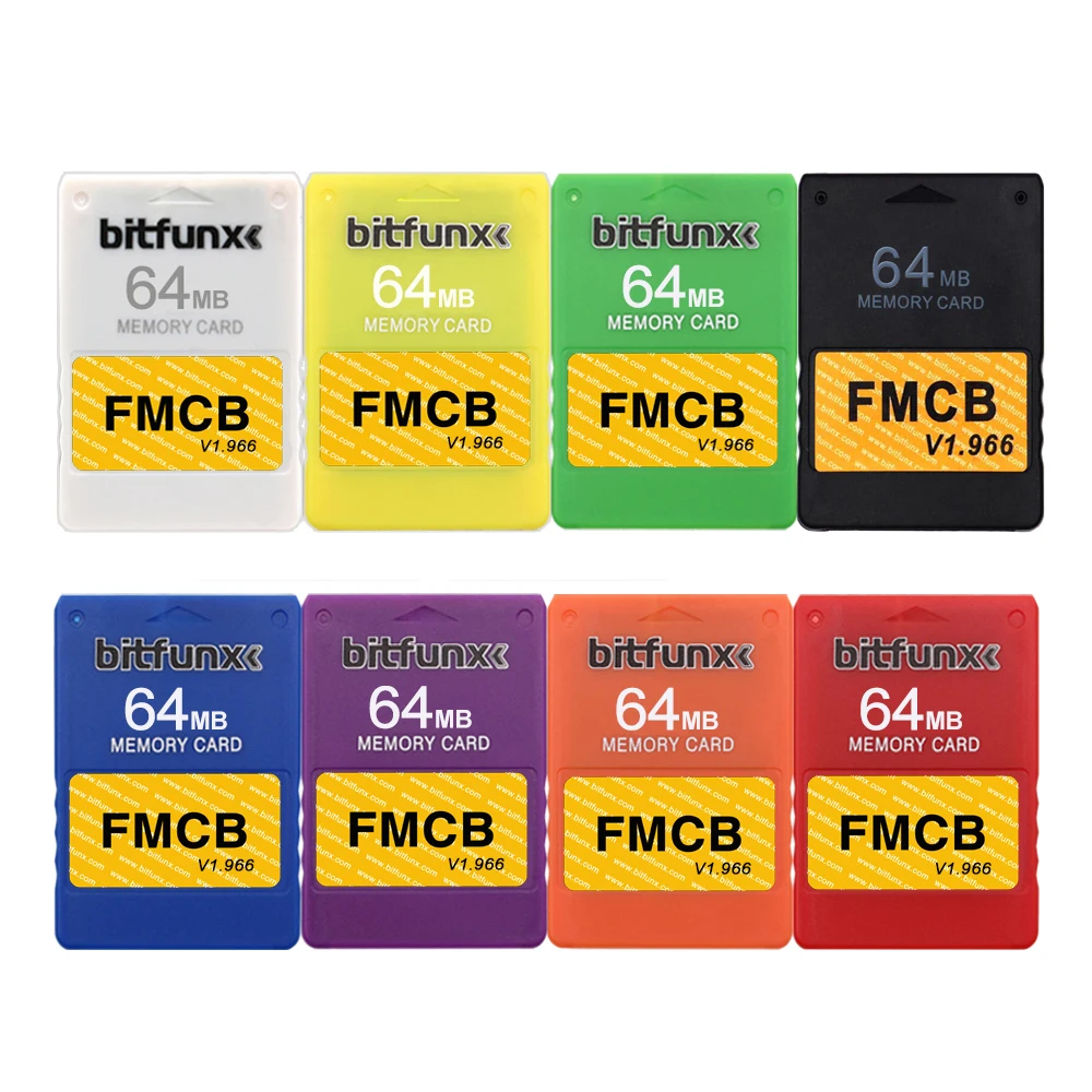 Bitfunx Free McBoot V1.966 PS2 FMCB 8MB/16MB/32MB/64MB Memory Card for Playstation2 Fat Console