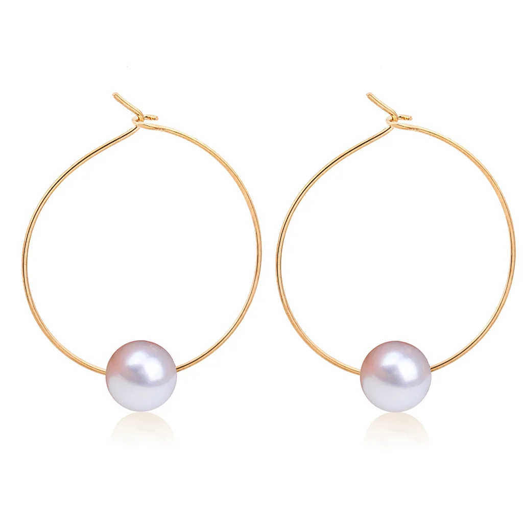 Glamour Earrings Sale Natural Freshwater Pearl Earrings Korean Fashion 2019 New Popular Pearl Women's Earrings Wholesale