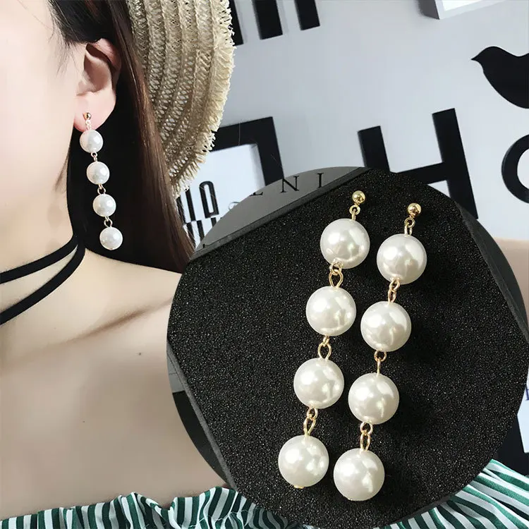 Glamour Earrings Sale Natural Freshwater Pearl Earrings Korean Fashion 2019 New Popular Pearl Women's Earrings Wholesale