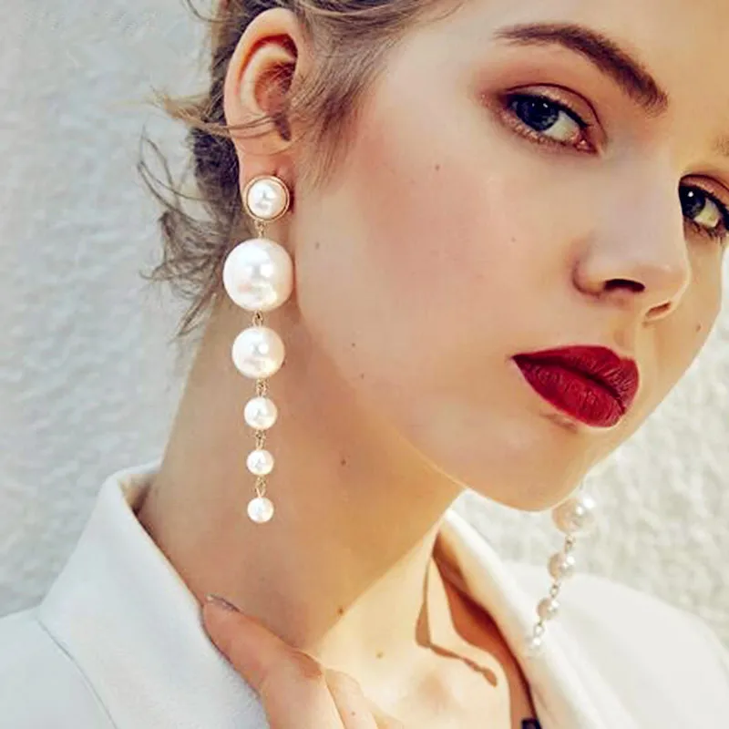 Glamour Earrings Sale Natural Freshwater Pearl Earrings Korean Fashion 2019 New Popular Pearl Women's Earrings Wholesale
