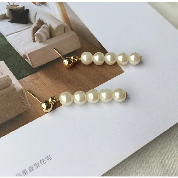 Glamour Earrings Sale Natural Freshwater Pearl Earrings Korean Fashion 2019 New Popular Pearl Women's Earrings Wholesale