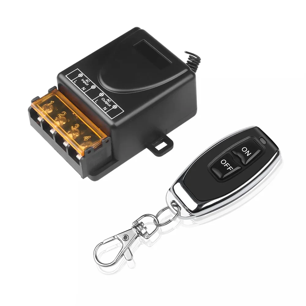 AC220V 433Mhz Remote Control Switch Hign Power On off Remote Control Transmitter for Water Pump Motor LED/Electric Appliance