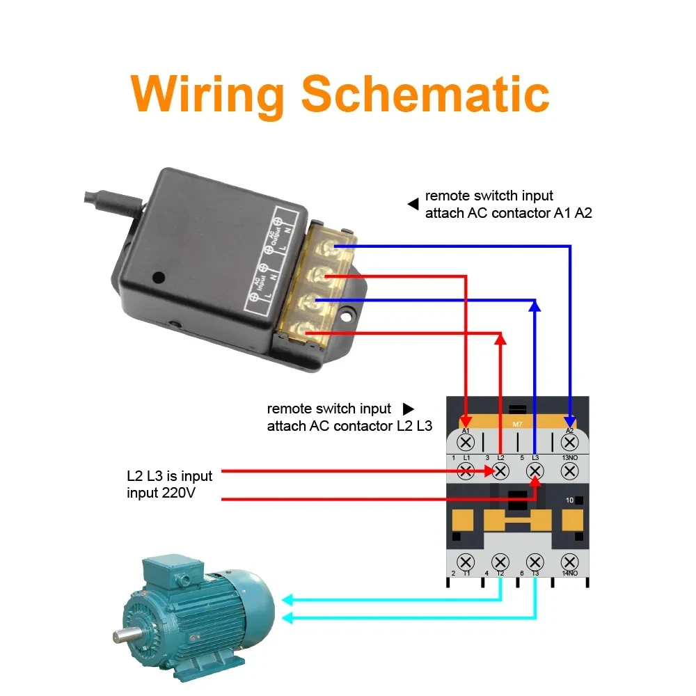 AC220V 433Mhz Remote Control Switch Hign Power On off Remote Control Transmitter for Water Pump Motor LED/Electric Appliance