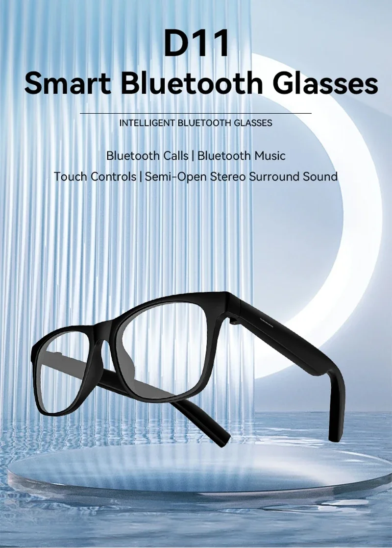 Lenovo AI Smart Wireless Glasses Bluetooth Sunglasses Remote 8K Control Touch Photo Camera Recording Voice Assistant Translator