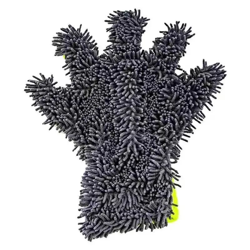 Car Wash Gloves Microfiber Wipe Car Sponge Scratch Free Car Wash Cleaning Coral Velvet Double-Sided Cleaning Tool