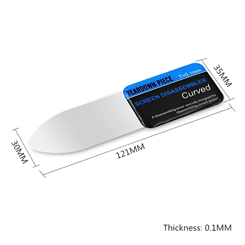 Mobile Phone Curved 1-5Pcs LCD Screen Spudger Opening Pry Card Tools Ultra Thin Flexible Mobile Phone Disassemble Steel Metal