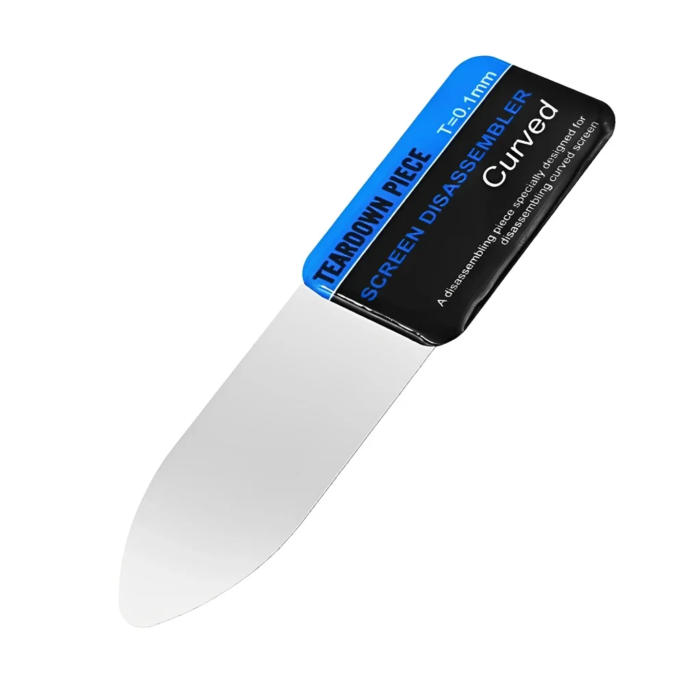 Mobile Phone Curved 1-5Pcs LCD Screen Spudger Opening Pry Card Tools Ultra Thin Flexible Mobile Phone Disassemble Steel Metal