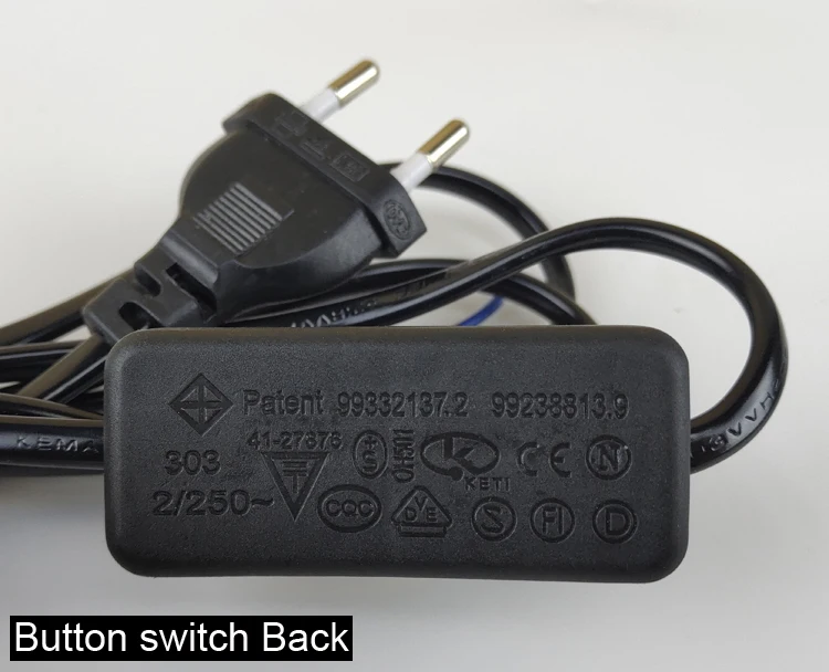 EU Plug With Switch Wire 1.7M Dimmer Black/White Lamp Cable For Table Lamp For Floor lamp 110-220V Electricity Wire US Plug