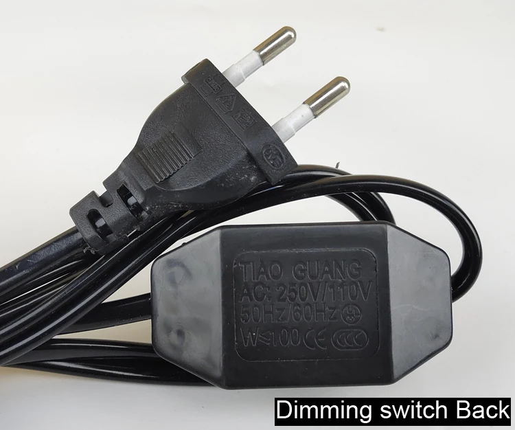 EU Plug With Switch Wire 1.7M Dimmer Black/White Lamp Cable For Table Lamp For Floor lamp 110-220V Electricity Wire US Plug
