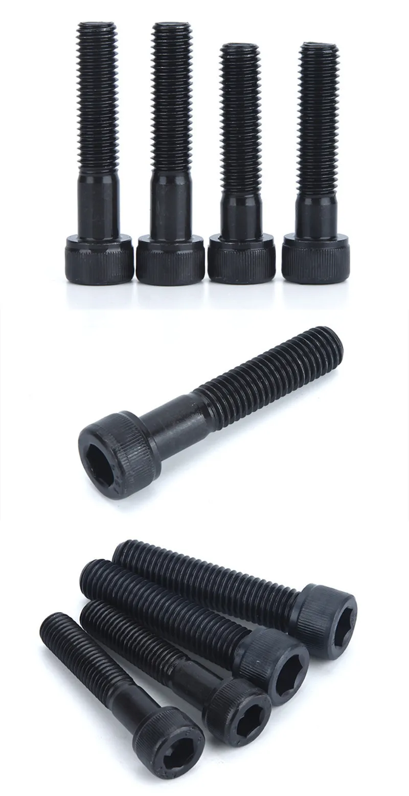 5-50PCS DIN912 Grade 12.9 Allen Socket Head Screw M1.6 M2 M2.5 M3 M4 M5 M6 M8 Hexagon Socket Head Cap Screws Hex Socket Screw